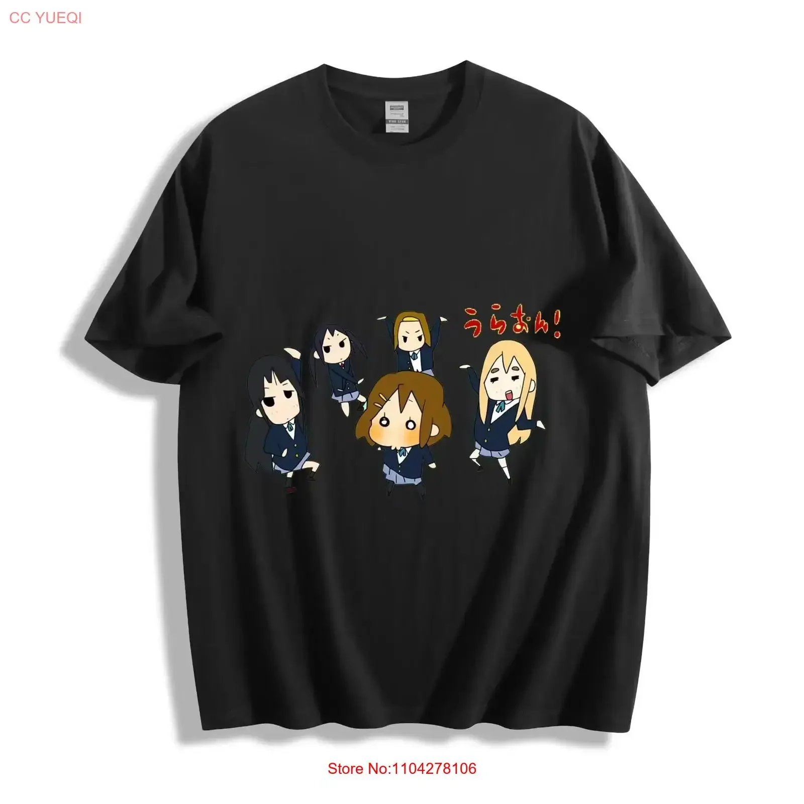 K On Main Cast Chibi T Shirt Fun Anime Design long or short sleeves vintage Washed streetwear fashion Casual Breathable