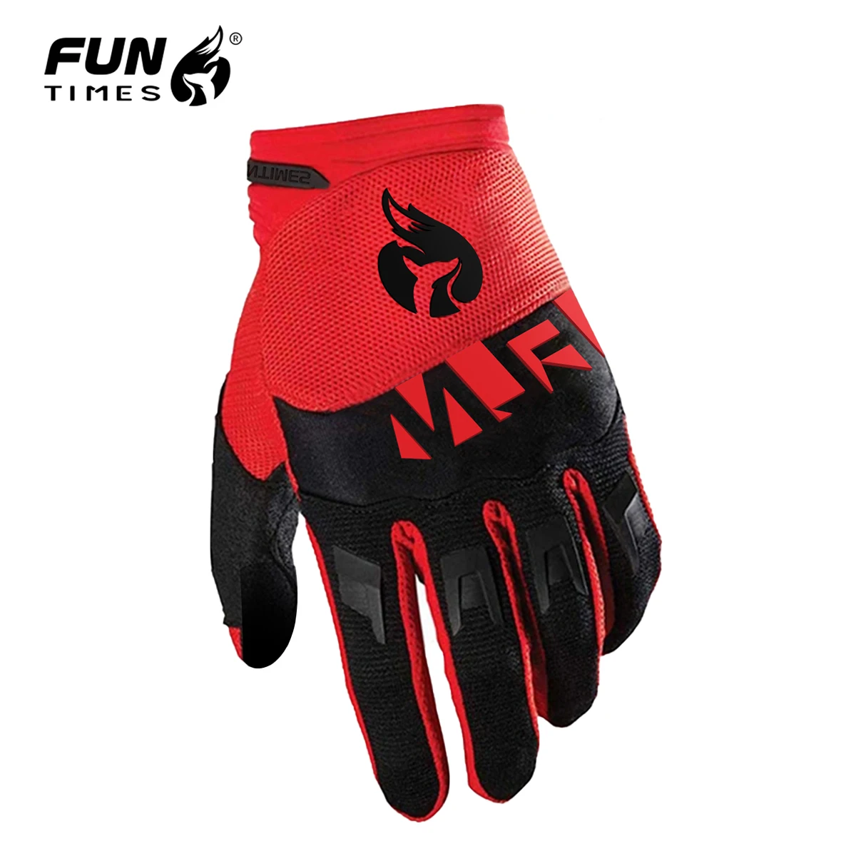 قفازات FUNTIMES للرجال للسباق على الطرق الوعرة، قفازات كاملة الأصابع للدراجات الجبلية على المنحدرات