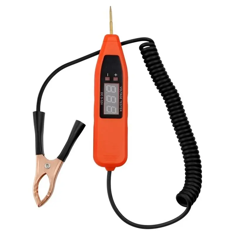Voltage Testing Probe 5-32V Digital For Car Electrical Circuit Pen Electric Power Tester Diagnostic Tool For Vehicle Systems