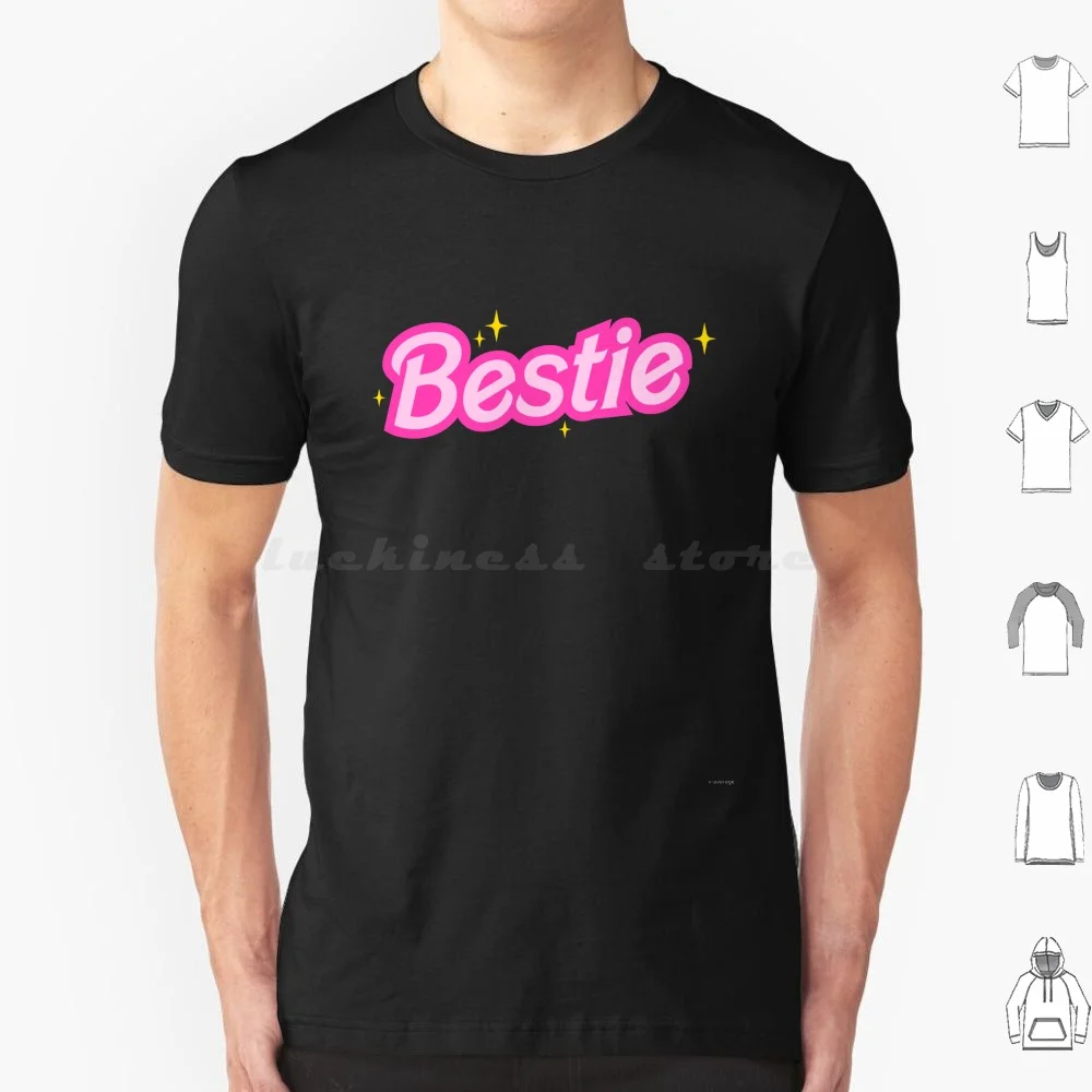 Bestie Sparkles T Shirt Big Size 100% Cotton Bestie Hey Bestie Besties Bff Best Friends Friend Trending Aesthetic Attitude Y2k