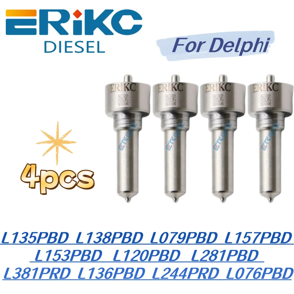 

4pcs Injection Nozzle L135PBD L138PBD L079PBD L157PBD L153PBD L120PBD L281PBD L381PRD L136PBD L244PRD L076PBD Common Rail Nozzle