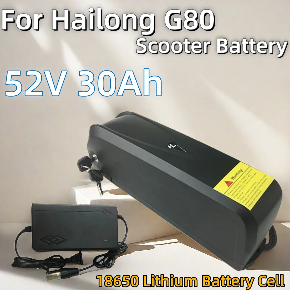 

for Hailong G80 52V 30Ah Suitable Electric Bicycle Battery 18650 Battery Pack 750W 500W 350W 1500W 1000W Motor+charger