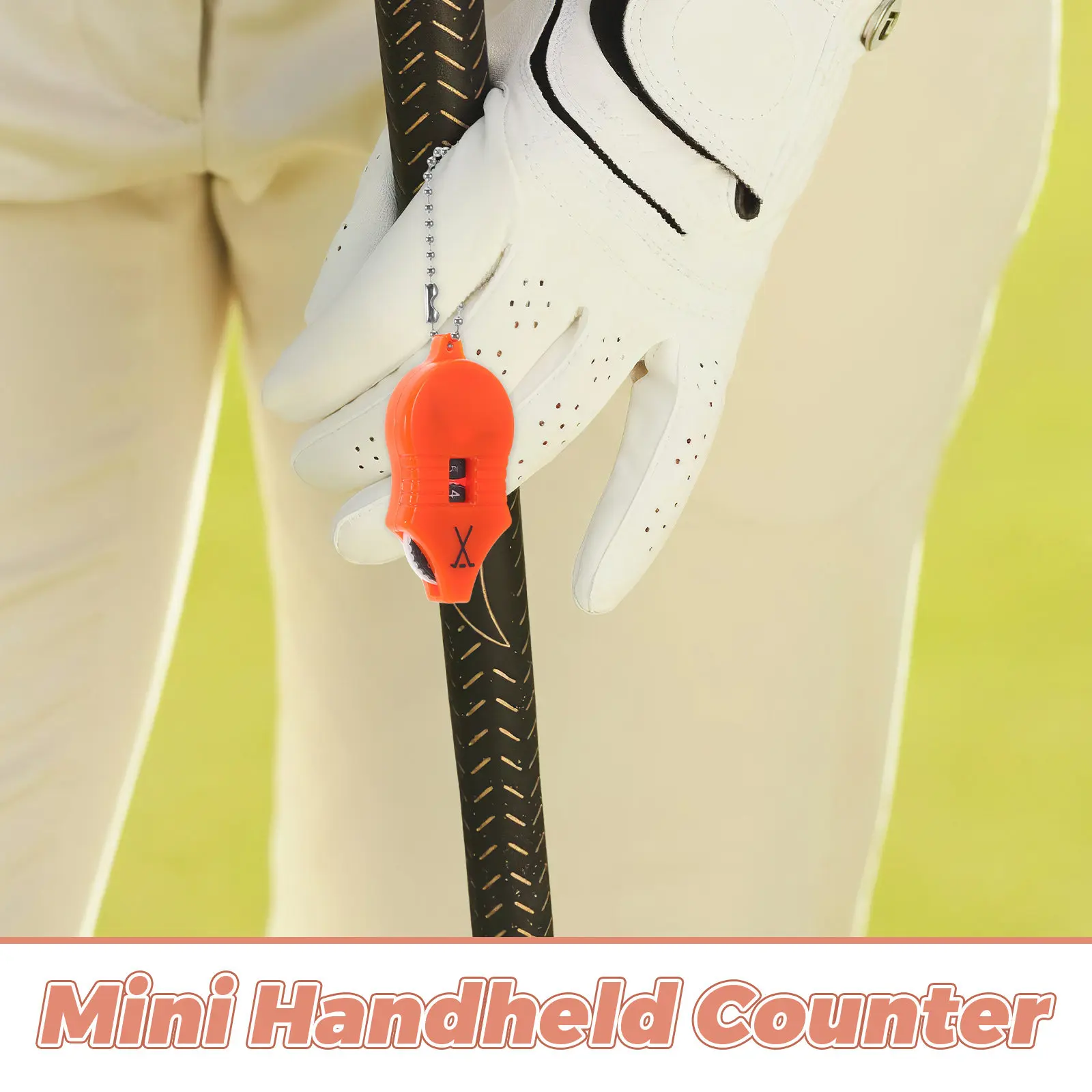 4Pcs Golf Score Counter Plastic Mini Handheld Stroke Tracker Portable Pocket Scorekeeper for Tournaments Practice Game Score