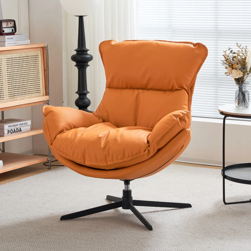 Modern Rocking Accent Chairs Wabi Japandi  Chair for Living Room Metal Rotating Swivel Velvet Fabric Lazy Chair