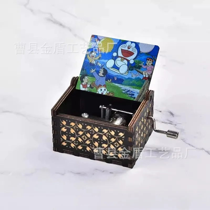 

Hot Kawaii Doraemon Series Mini Music Box Cartoon Creativity UV Color Printing Music Box Toy Boys and Girls Birthday Gift