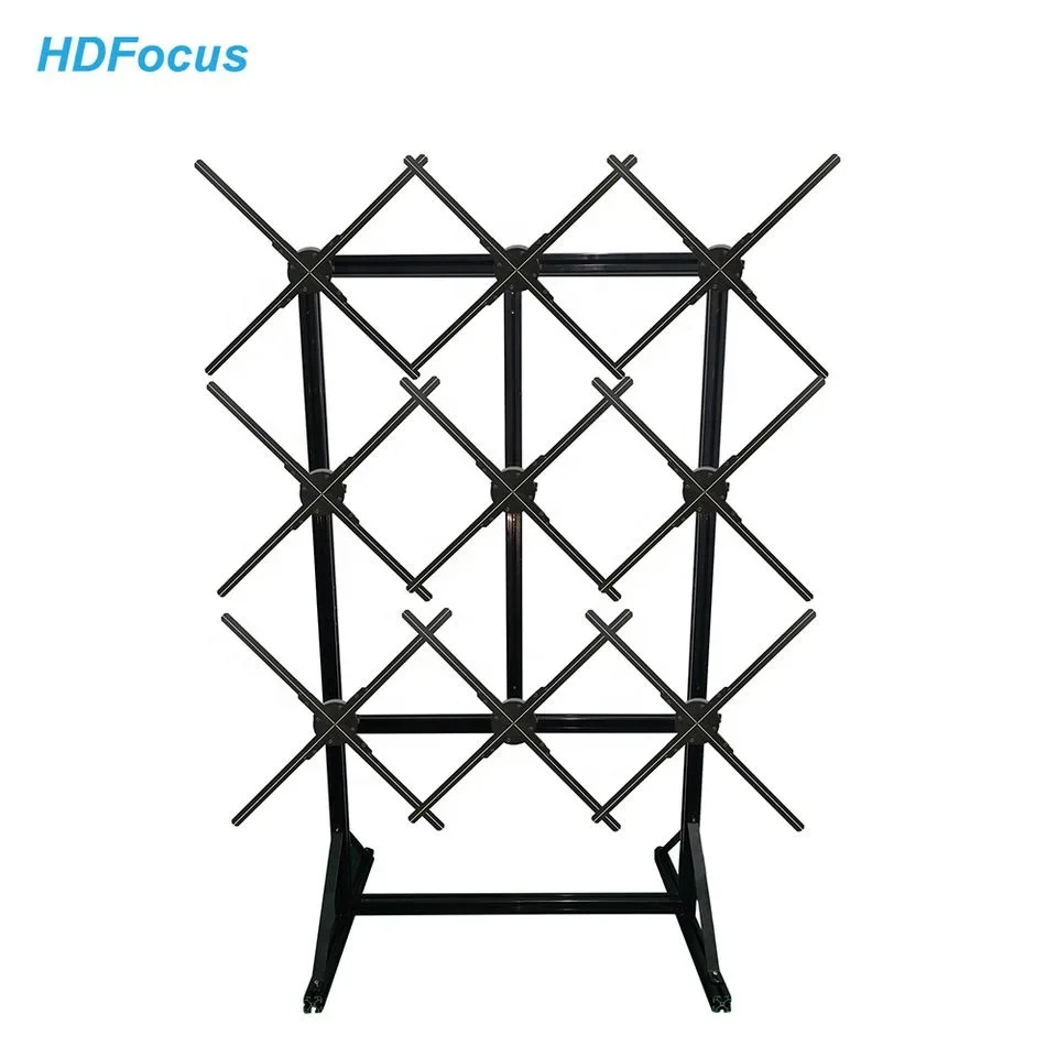 65Cm 3x3 Floor Stand Portable Kiosk Totem Media Advertising Display Player Lcd Digital Signage Hologram 3D Led Fan Display