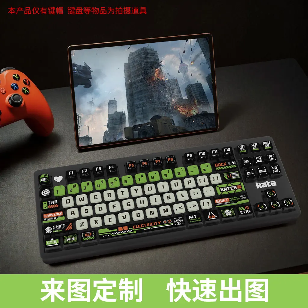 Sa Profile Pbt Keycap Set Keys Four Side Translucent Dye Sublimation Keycaps Key Mechanical Keyboard Custom Builds