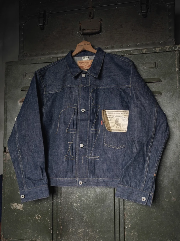 【絶版‼️】The 501XX & Vintage Denim Jackets Men's Vintage Blue Denim Jacket, Dark Blue, Cotton, Regular Fit