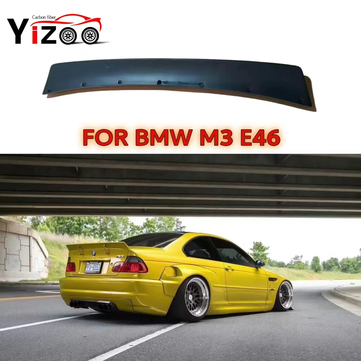 For BMW 3 Series E46 Sedan 4-Door 1998-2006 Rear Boot Lid Highkick Duckbill Spoiler Wing Lip For E46 Rear Trunk Spoiler