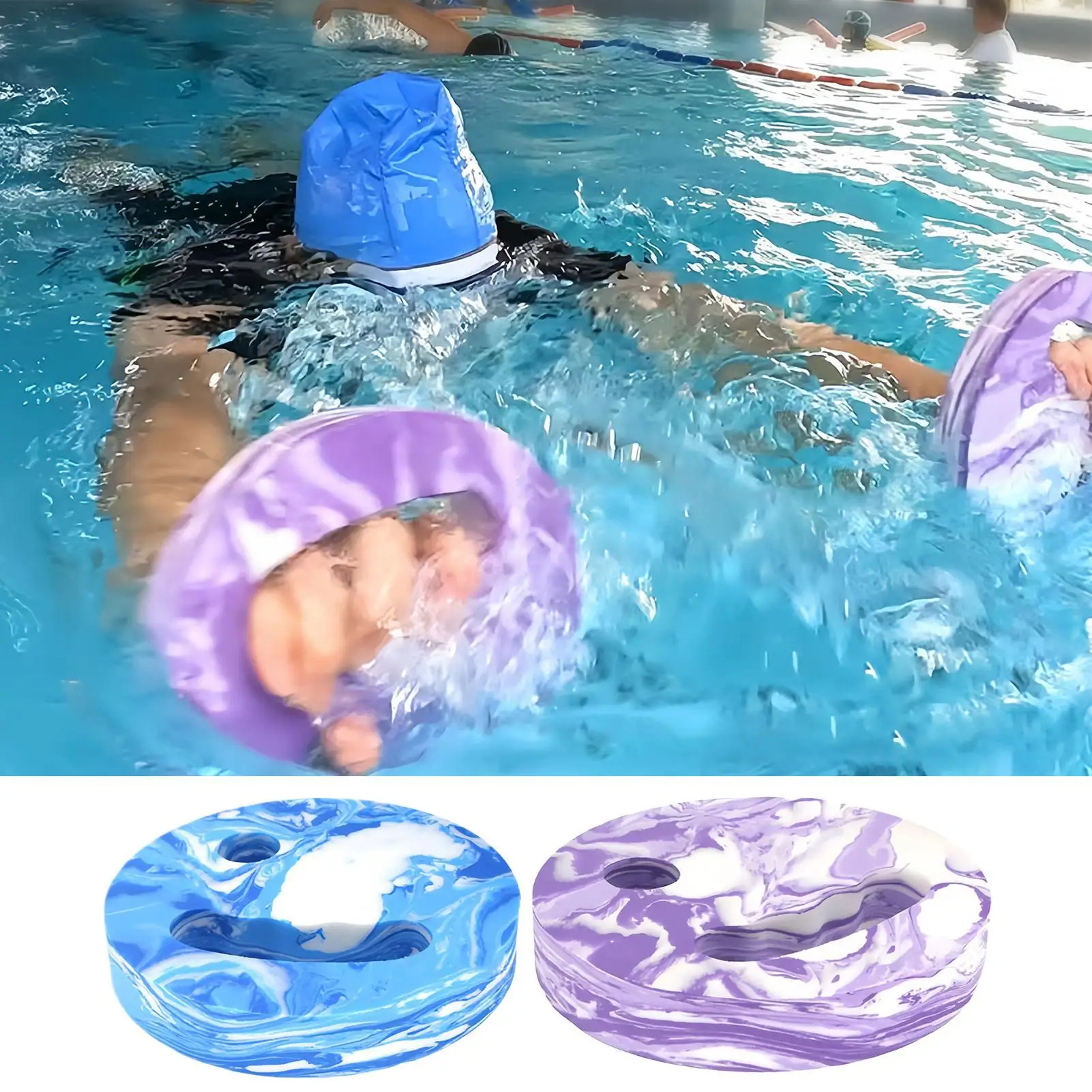Pool-Schwimmer, Aqua-Trainingscheiben, zusätzliche Wasserausrüstung, Fitness-Pool-Zubehör für draußen, zum Üben von Anfängern und Frauen