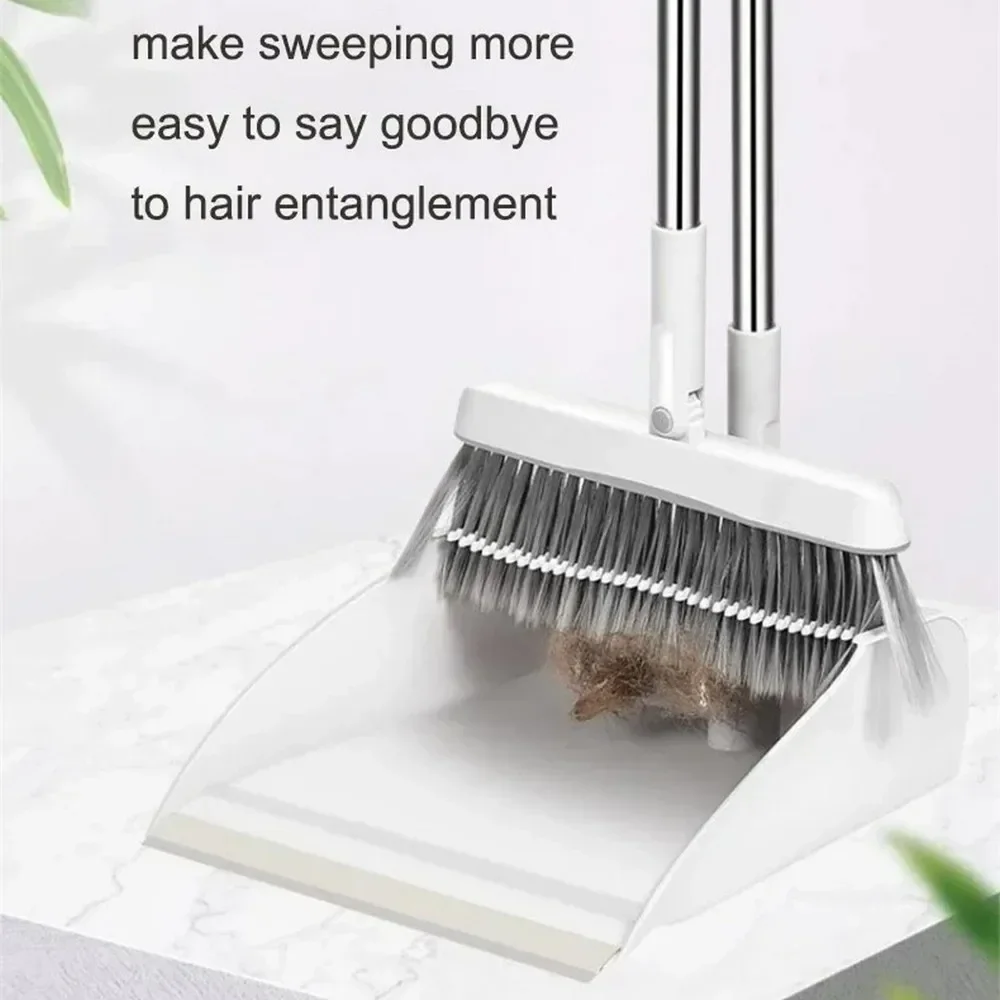 Brooms Sets Folding Dustpan Cleaning Tools Squeeze Courtyard Toliet Floor Wiper Garbage Collector Soft Hair Dust Sweeper Gadgets