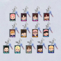 Korean Popular Idols Acrylic Keychain Cartoon Characters JEONGHAN JEONGHAN Pendant Key Ring JUN HOSH Bag Hanging Accessories