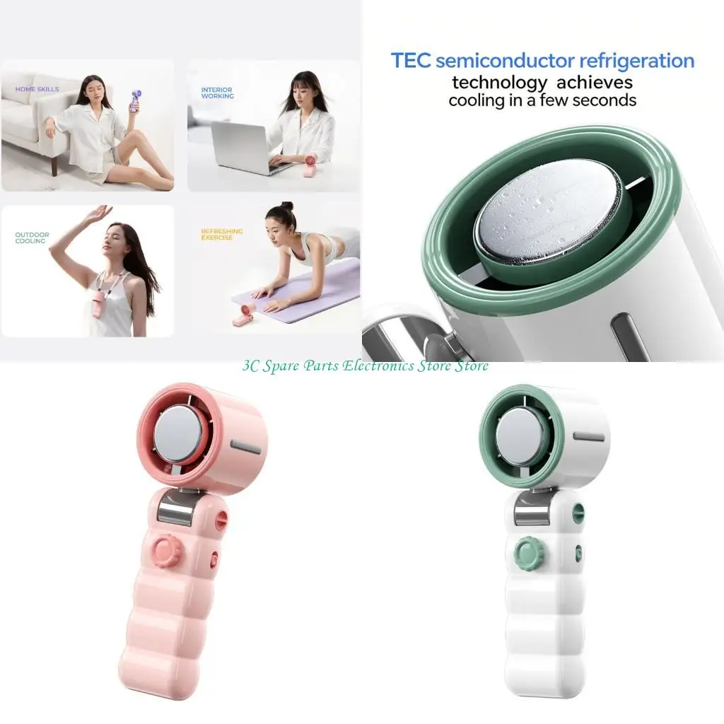 

SZ Fast Speed Handheld Fan With 199 Adjustable Speeds And Neck Strap 4500mAh Battery Powerful For Office Outdoor Travel