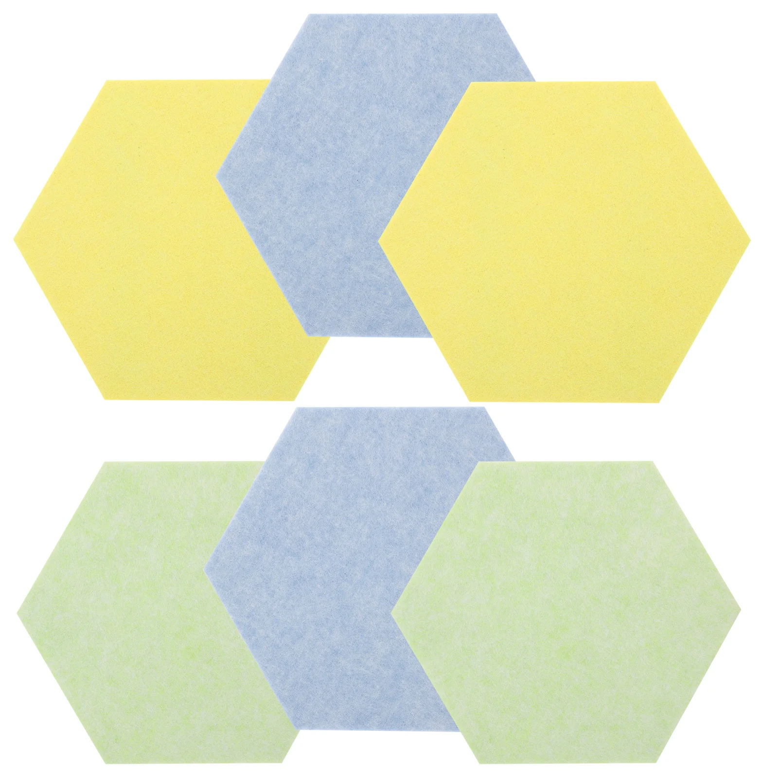 

6Pcs Hexagon Felt Wall Memo Board Tiles Bulletin Board Stickers Easy Install Home Office Classroom Pin Boards Felt Hexagon Tiles