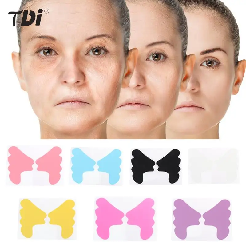 Reusable Patch Multi Color 1Pairs Silicone Cheek Anti-Wrinkle Pad Skin Care Lifting Tool Wrinkle Removal Sticker Anti Aging