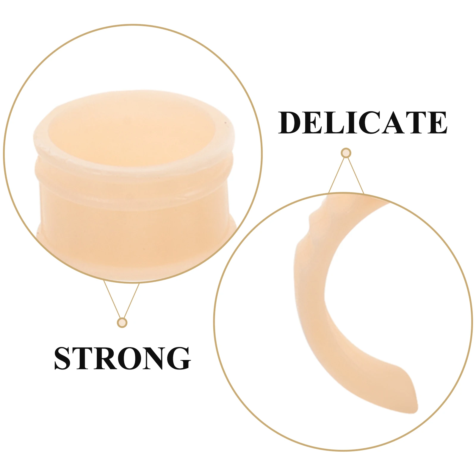 

800 Pcs Soft Silicone Rings Lash Glue Holder Eyelash Extension Tattoo Pigment Cups Tools Set Makeup Accessories