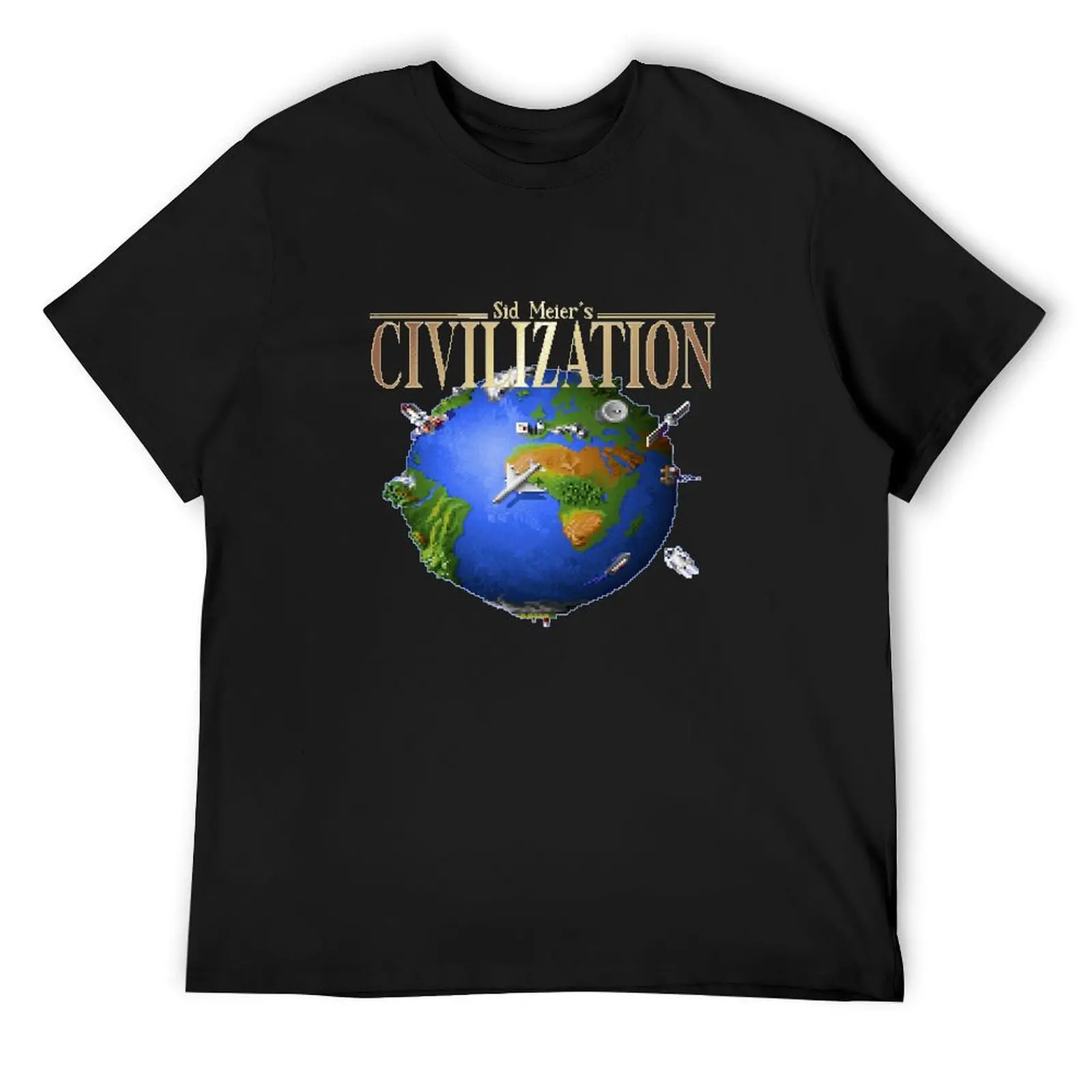 Civilization I Sid Meier T-Shirt shirts graphic tees blacks man clothes Men's t-shirts