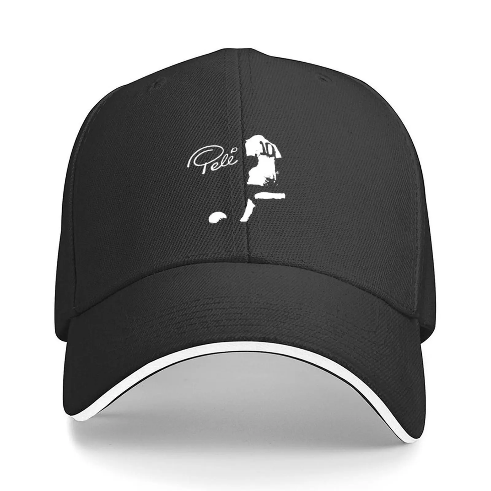 

Pele Soccer Brazil Player Baseball Cap Rave funny hat Icon Custom Cap Trucker Hats For Men Women's
