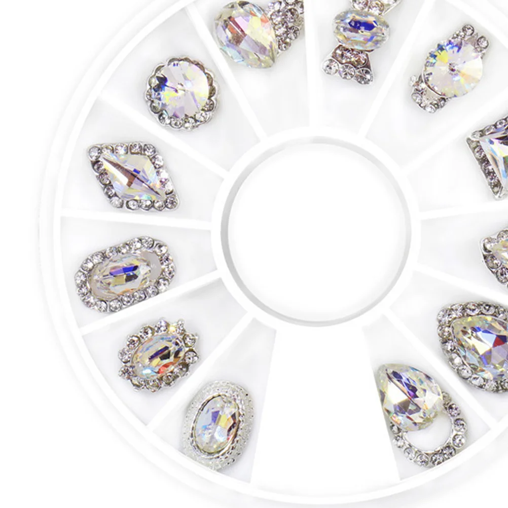 Patchs en alliage pour décoration artistique, accessoires de manucure, conception de rivets pour bricolage, autocollants pour ongles, perceuses, outils de pierres précieuses, 1 paquet