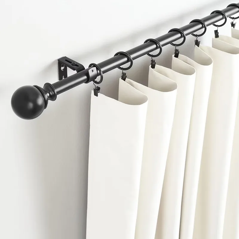 61 pcs 25mm Metal Curtain Hanger Rings with Easy Slide On Rod, ideal for Bathroom Shower Panels and Home Decoration Hanging