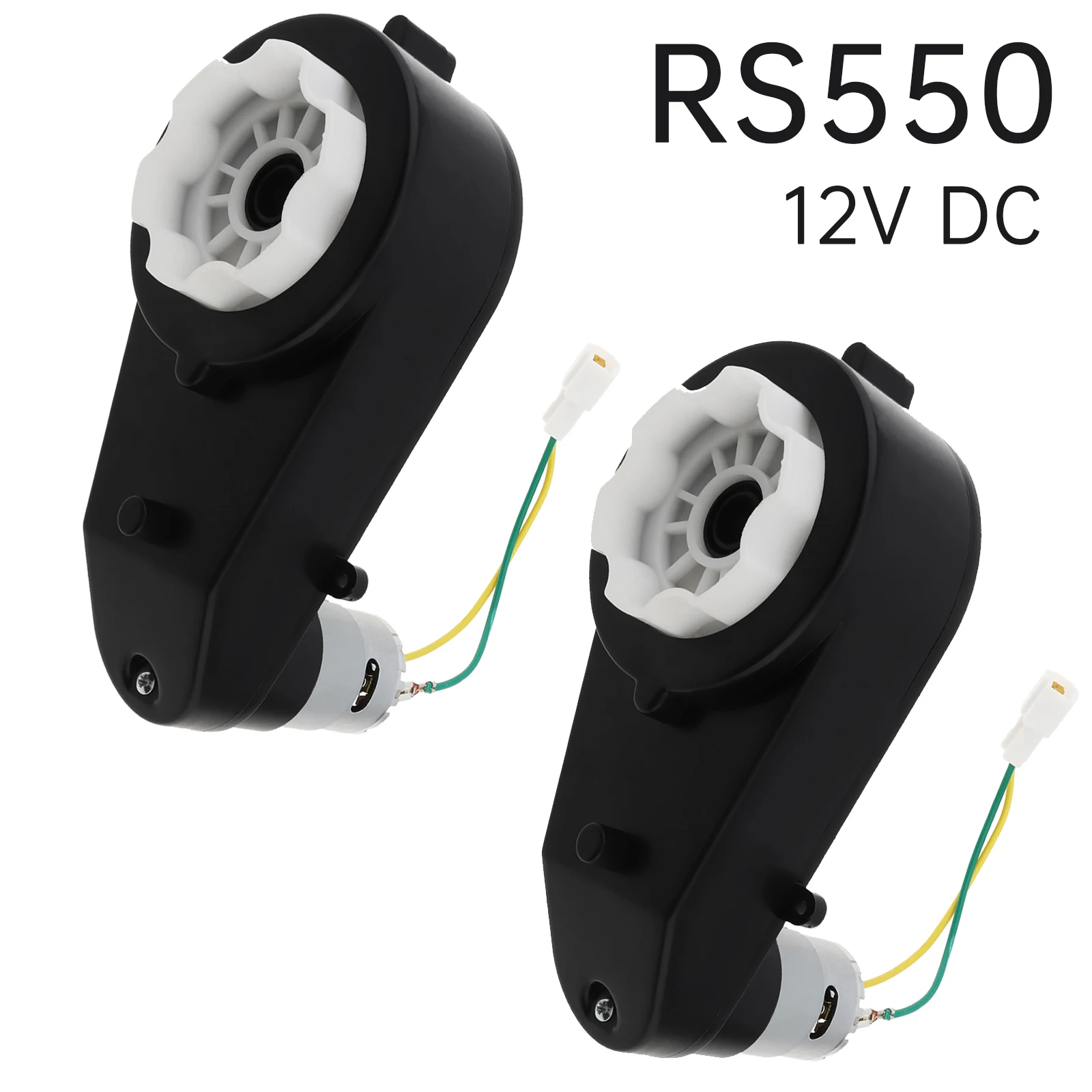 

2pcs RS550 DC Motor 12V 12000-40000RPM Kids Ride On Toys Car Electric Bicycle Wheels Motors Gearbox for Remote Control Car