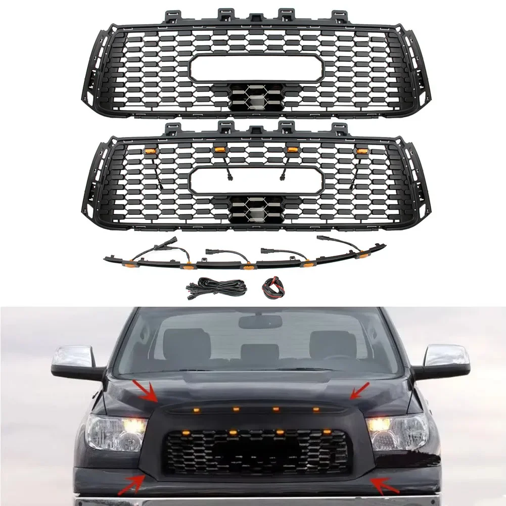 Front Racing Facelift Upper Bumper Radiator Grilles For Toyota TUNDRA  2006-2013