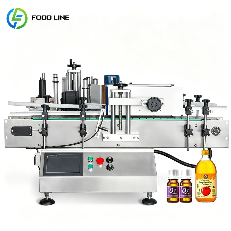 Self Adhesive Labeling Machine Industrial Automatic Bottle Label Applicator For Factory Production Customized