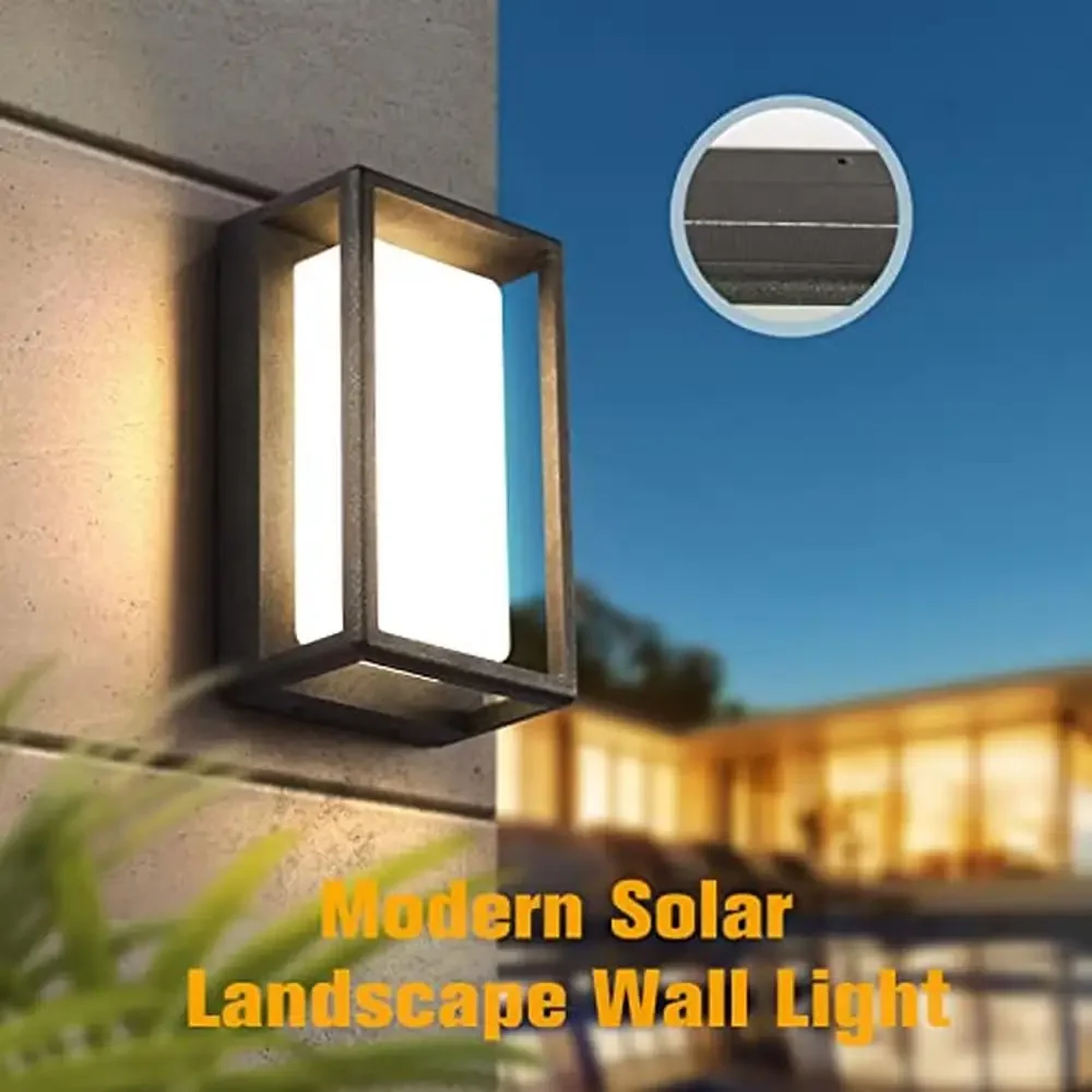 Solar Powered Wall Sconce Light 9.8