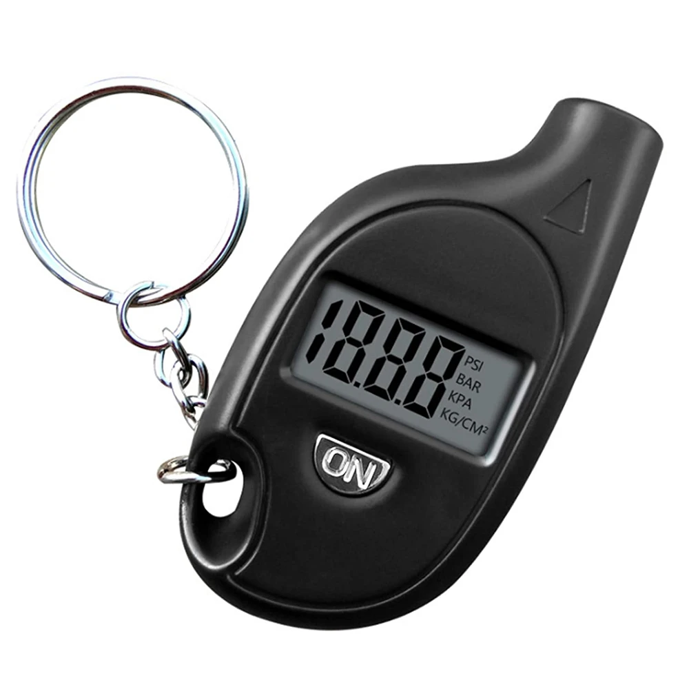 Mini Keychain Style Portable Tire Gauge Digital Lcd Display Car Air Pressure Tester Meter Auto Motorcycle Safety