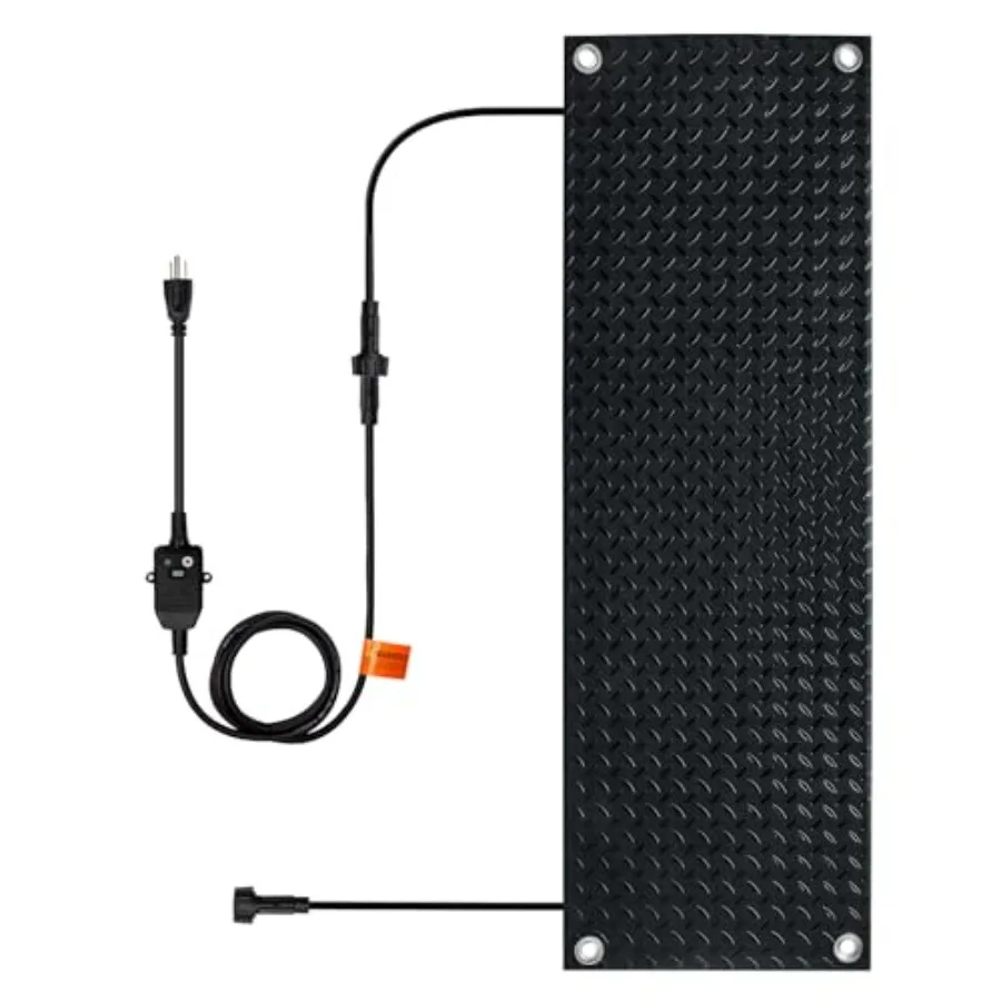 20 x 60 Inch Snow Melting MatsUpgraded Anti-Slip Electric Snow Heated Outdoor Mats Winter Ice Heated Rubber Mat for Walkways/Dr