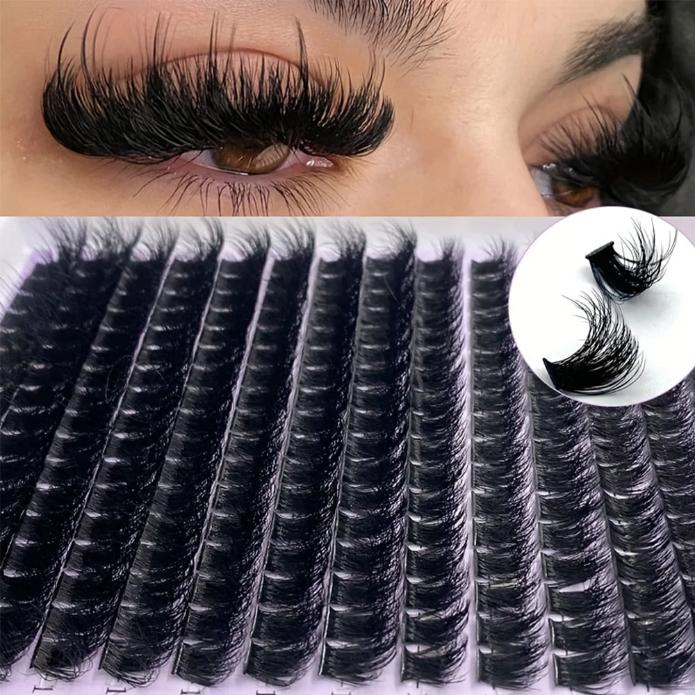 168 Cluster 0.07mm D Curling 9-16mm Mix Ciglia Naturali Estensione 3D Individuale Cluster di Ciglia Strumenti di Trucco