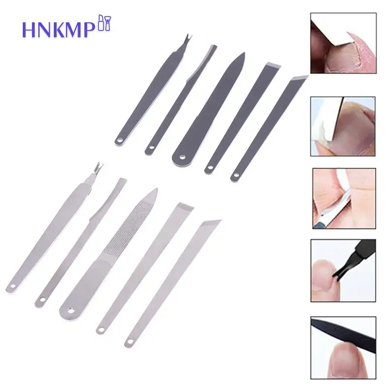 Professional Pedicure Tool Nail Knife Set Toenail Heels Callus Cuticle Remover Foot Care Tool Podiatry Ingrown Nail Cutter 5PCS