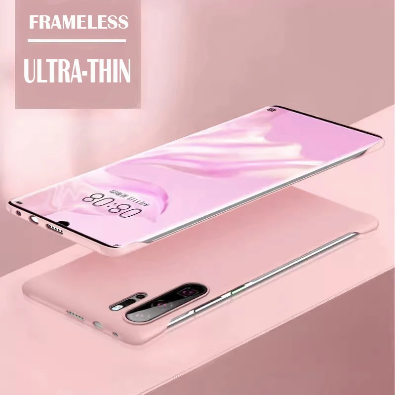 Solid Candy Color Frameless Hard PC Back Cover Case For Huawei P30 Pro Coque p30Pro ShockProof Ultra Thin Cases