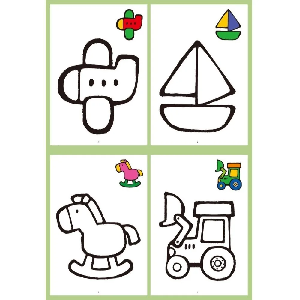 Ideal For Stick Figures Coloring Book Unique Patterns 32 Pages Graffiti Coloring Book Color Patterns Drawing Book Art Training