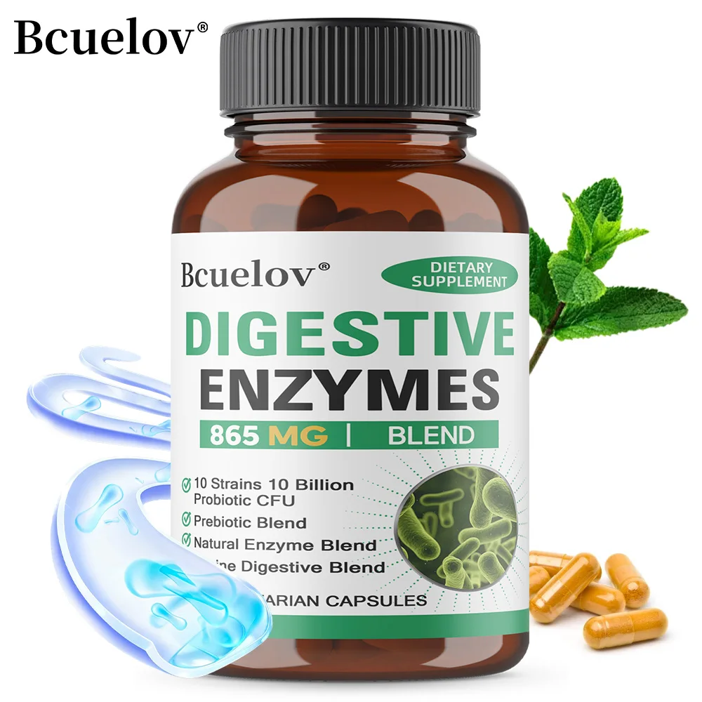

Adult Digestive Enzyme Capsules with Probiotics & Prebiotics - Supports Digestion, Gut Health & Immune System Function
