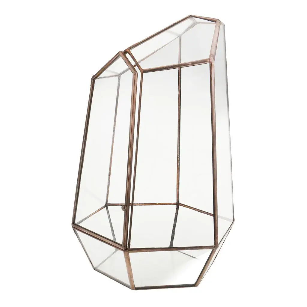 Glass Geometric Terrarium Box Tabletop Display Flower Pot Container Window Balcony Air Plant Planter DIY Display Box