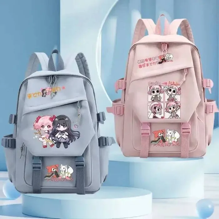 Anime Puella Magi Magica Cosplay Kaname Madoka Akemi Homura Nylon haute capacité sac d'école sac à dos pendentif sac à dos Anime Ga