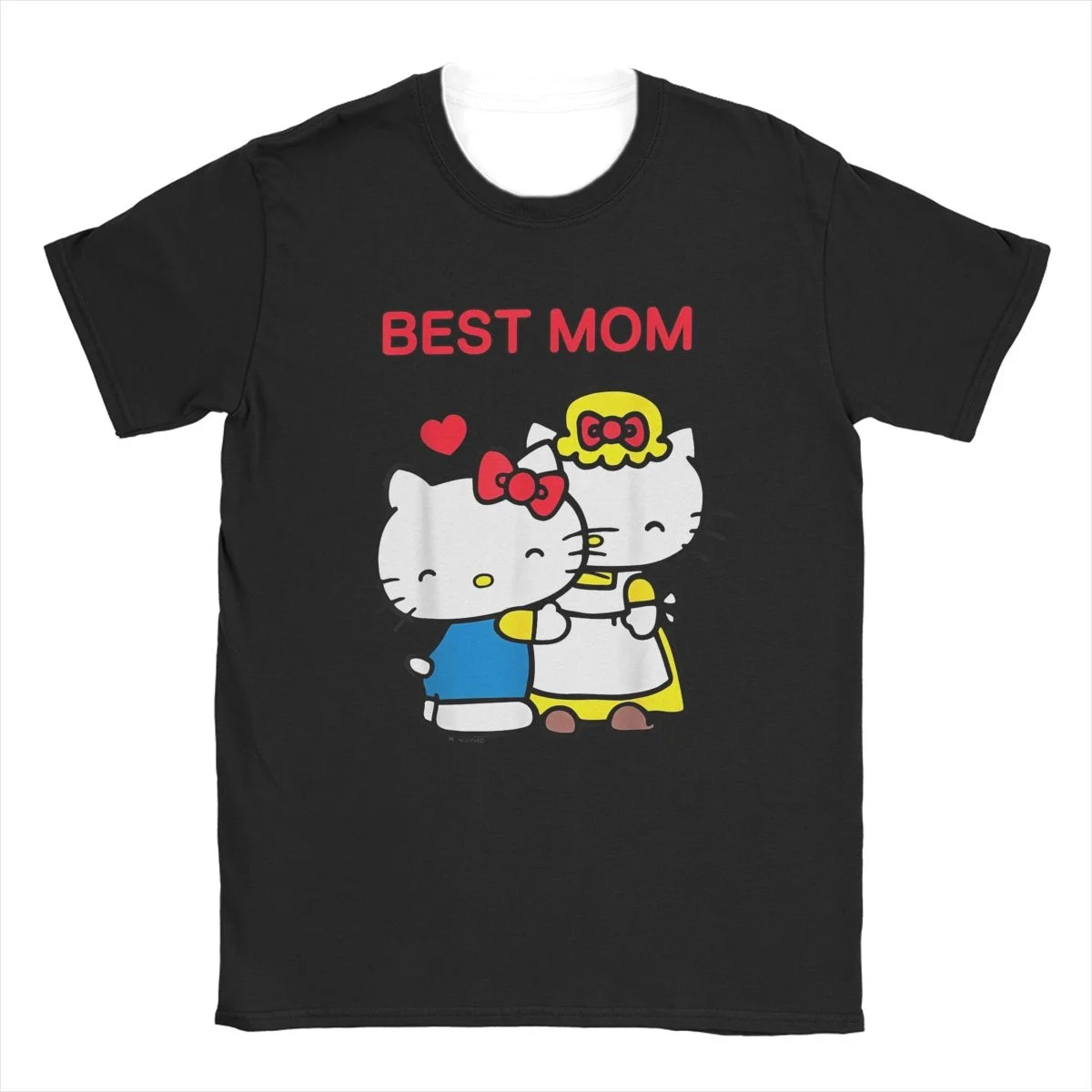 

Unique Hello Kitty 3D Printed Mother's Day Best Mom T-shirt Men's Round Neck T-shirt Short Sleeve T-shirt Plus Size Clothing