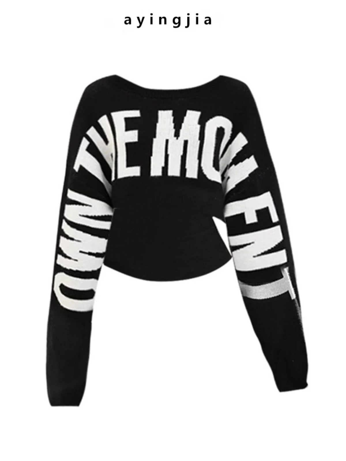 

Bla Thiened Long Sve round Ne Sweater Women's Lazy Sle Loose Slimming Top for Autumn Winter Comfortable Casual Wear