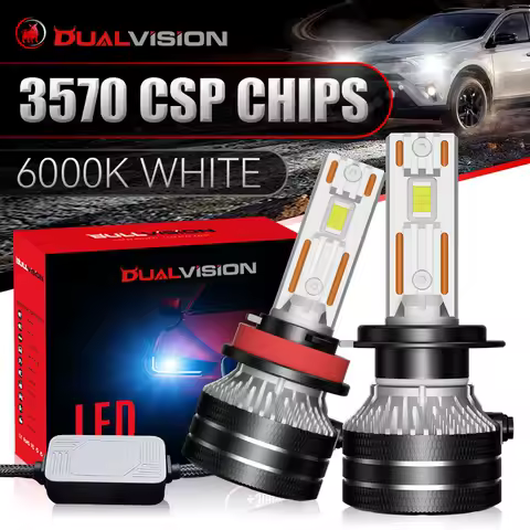 Bullvision K5C H7 LED CANBUS 880 881 H27 9007 9008 H13 H4 H11 H8 H1 HB3 9005 9006 HB4 9012 HIR2 H9 3570 CSP 1000W Car Light 12V