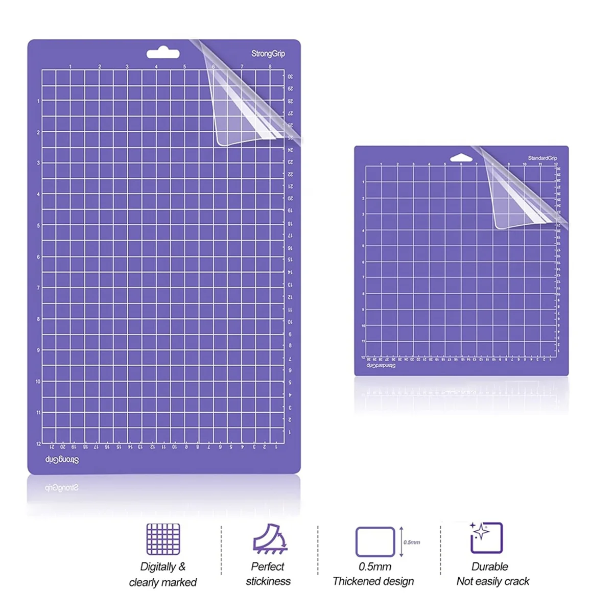 6PCS Mats for Explore Air 2/Air/One/Maker 3/Maker - Variety Pack Cutting Mats with Blades, 3PCS 8.5x12In, 3PCS 12x12In