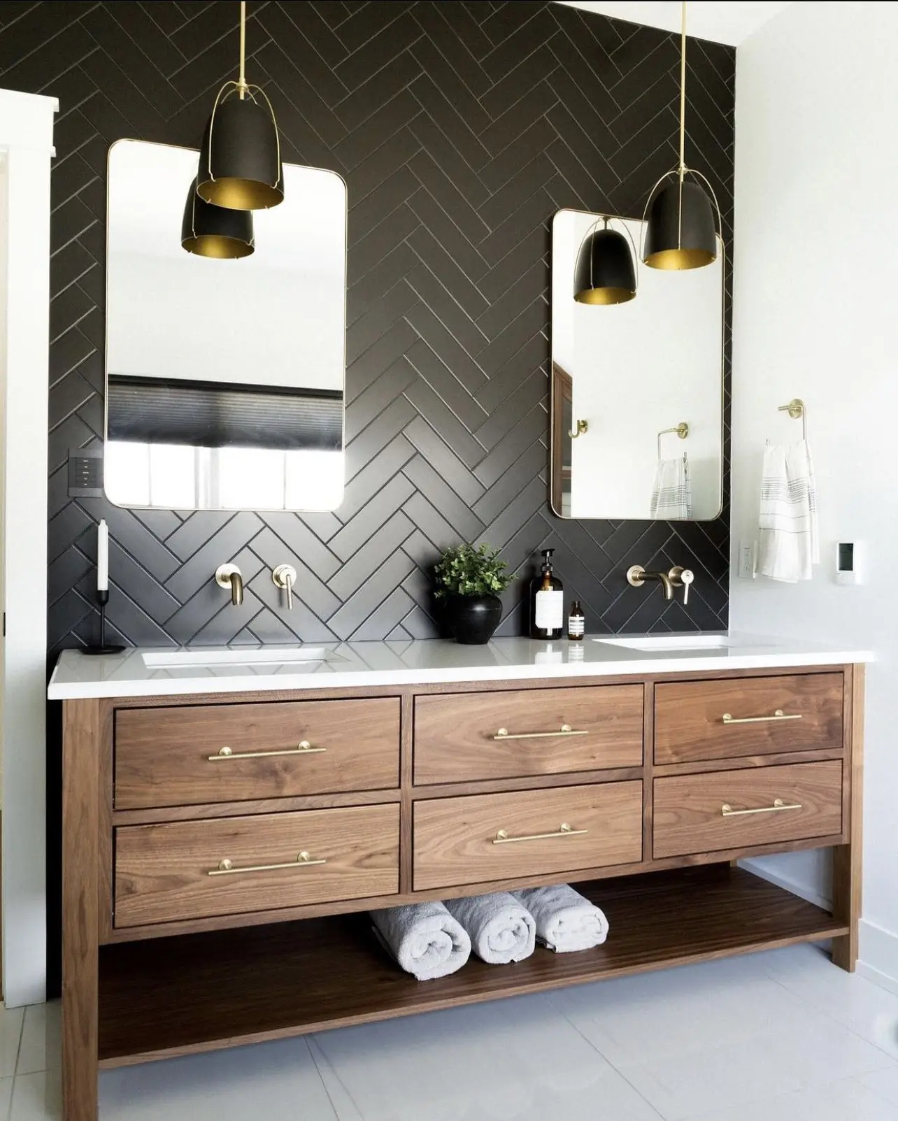 CBMmart Modern Custom Plywood White Oak Maple Double Sink Basin Floor Freestanding Powder Room Master Bathroom Dresser Vanity