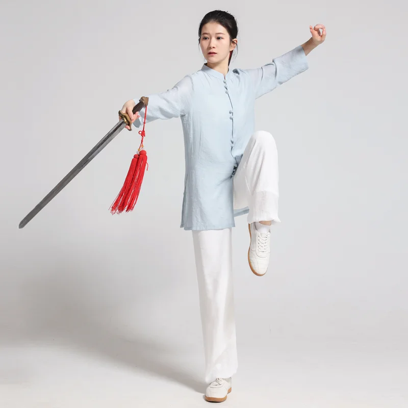 Kun Master Kung Fu Uniform Sztuki walki Tai Chi Odzież Oddychająca letnia chińska tradycyjna odzież Kostium Wushu dla kobiet