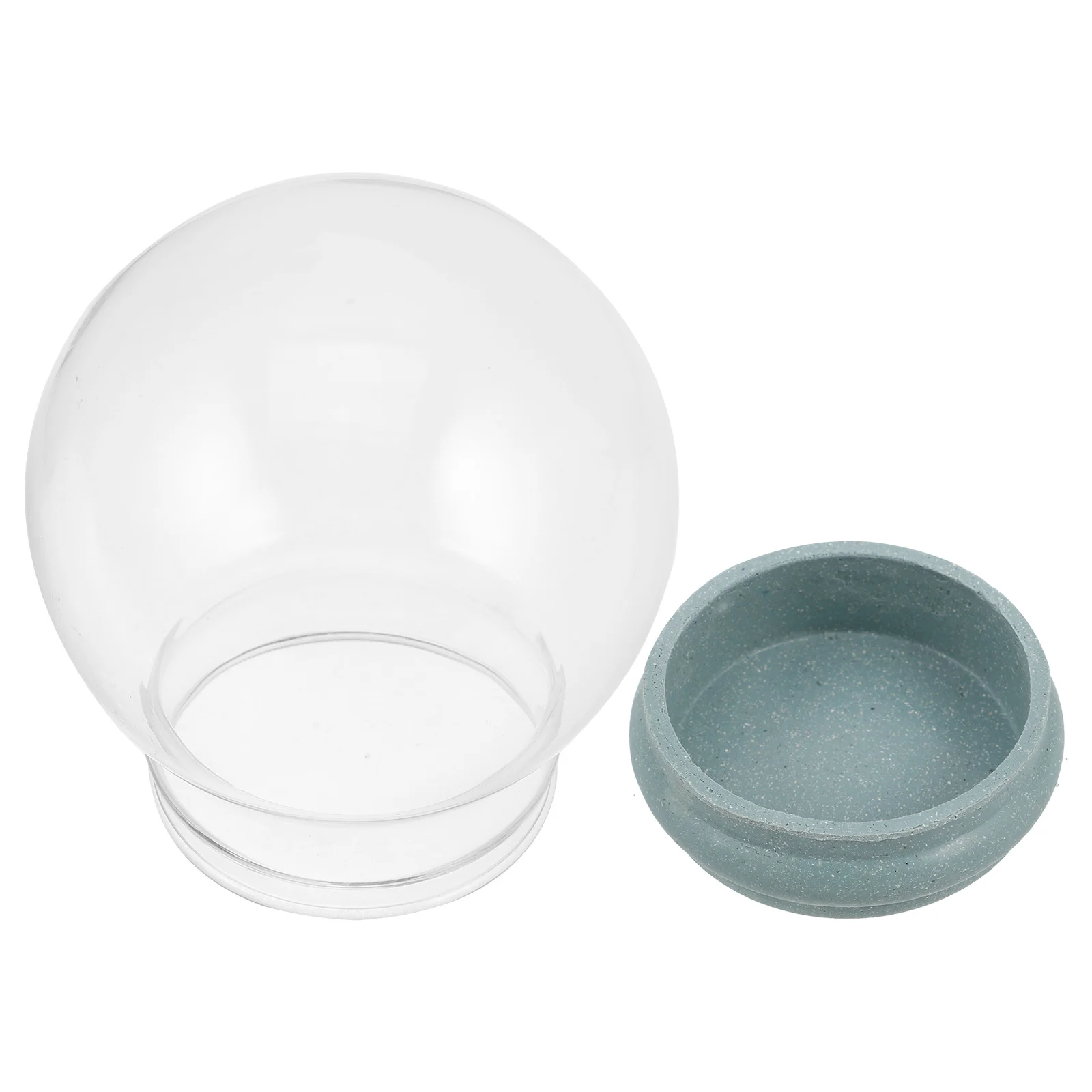 

Decorative Snowball Kit Empty Globe Glass Globes Diy Making for Replace Child