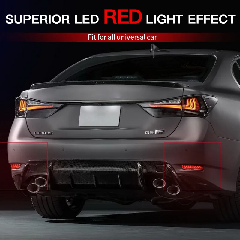 LED Rear Bumper Reflector light For Toyota Corolla Altis 2014 2015 2016 2017 2018 For Lexus GS250 ES250 BrakeStop Light fog lamp