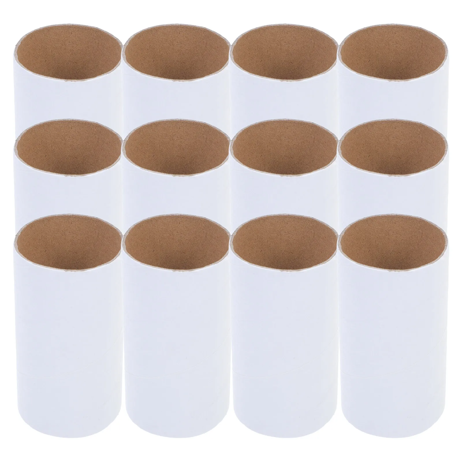 12 Pcs Roll Paper Tube Graffiti Material Cardboard Craft Tubes Paint Classroom Diy