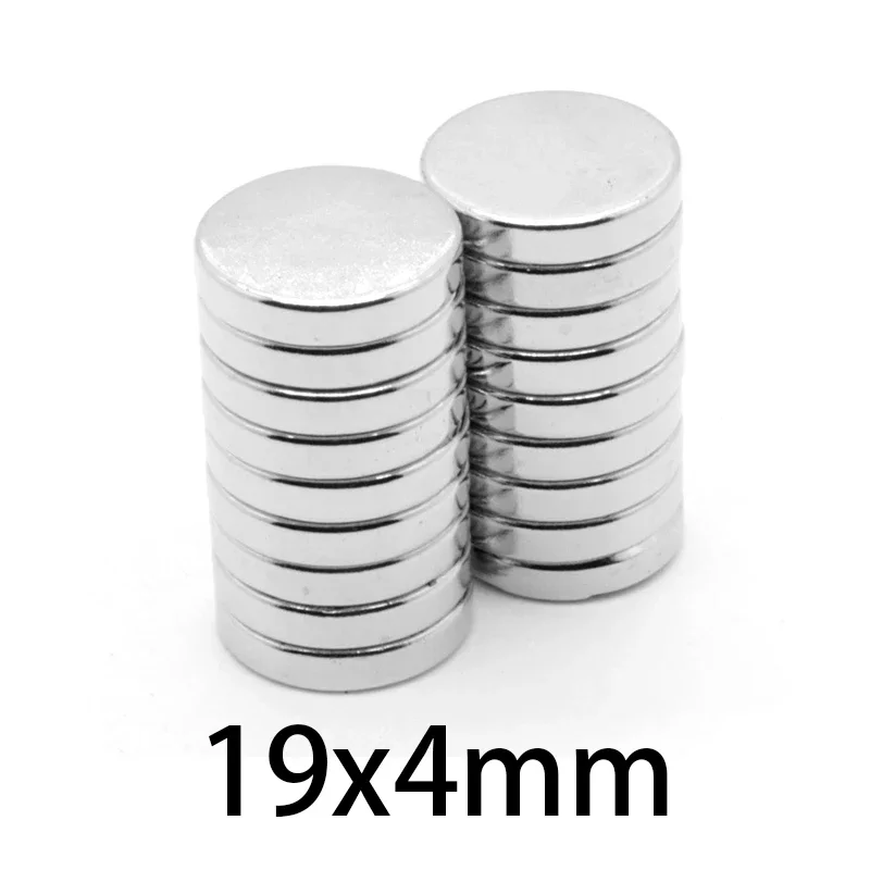 19x4mm Circular Powerful Magnets 19*4 Strong Disc Magnets For Fridge, DIY, Building, Scientific, Craft, Education 19x4