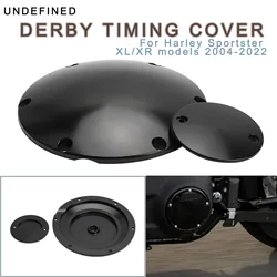 6-Holes Smooth Aluminum Motorcycle Derby Timing Timer Cover Black Chrome For Harley Sportster XL883 XL 1200N XR models 2004-2022