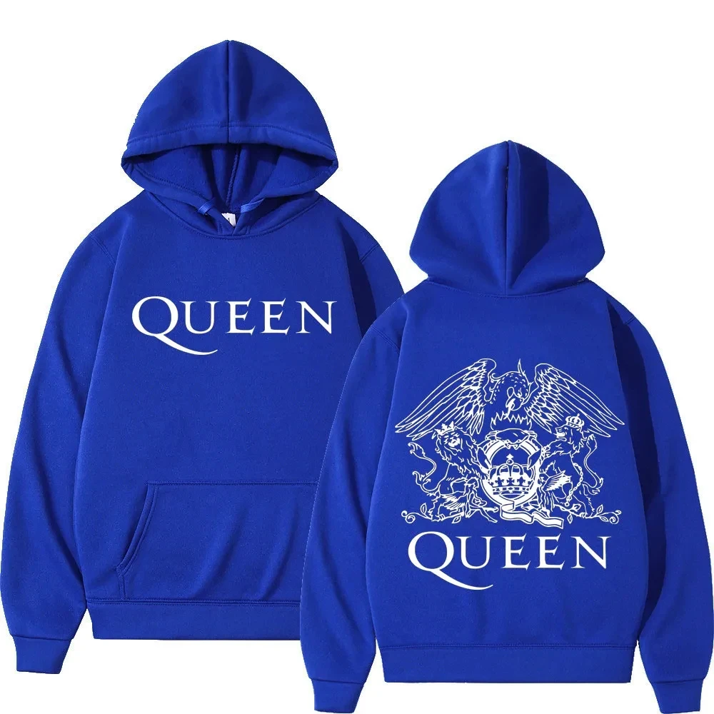 Autumn Winter Men Hoodie British Rock Band Queen Print Pullover Hoody Woman Sweatshirts Unisex Streetwear Fashion y2k Clothing