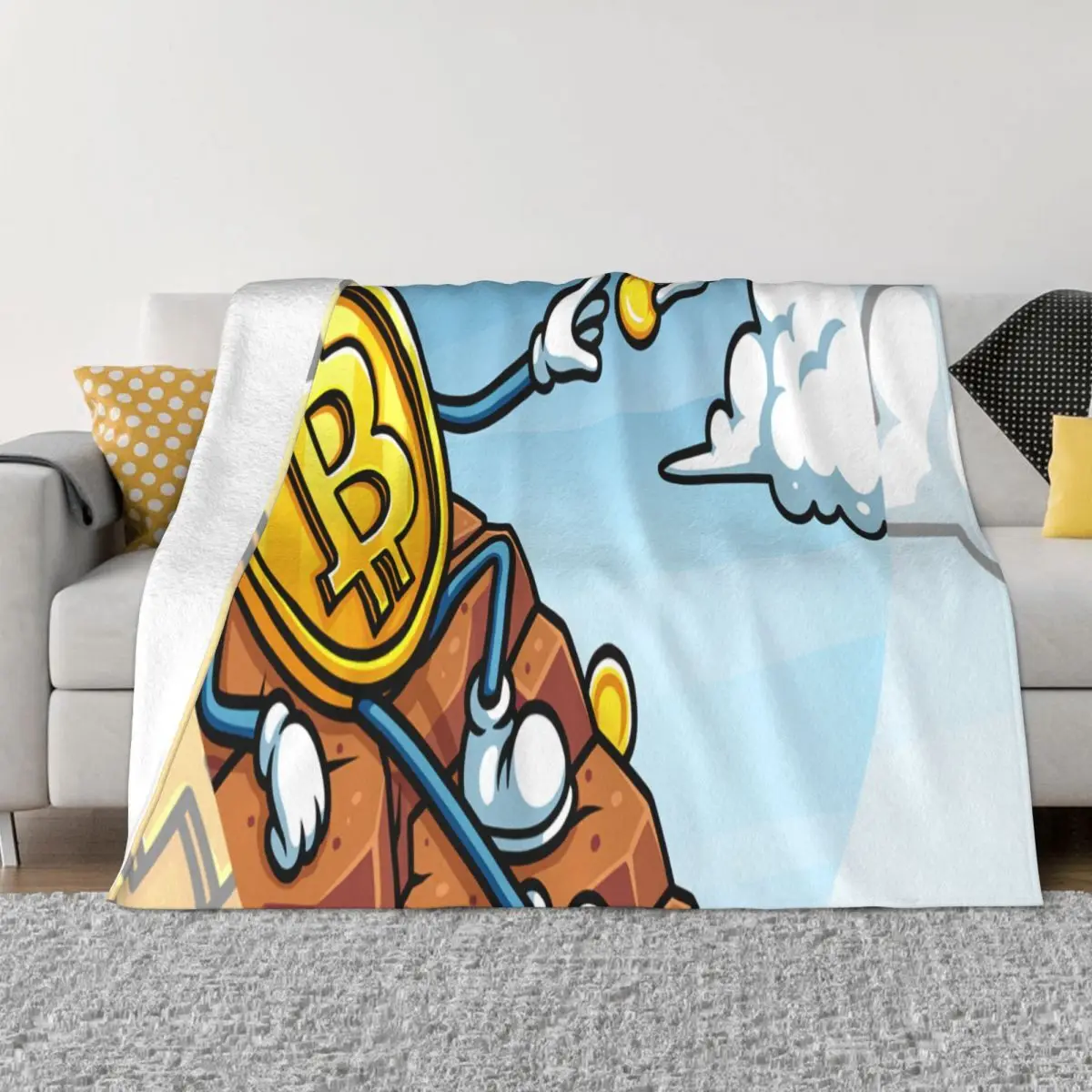 Bitcoin 1517 Anime Knee Blanket Winter Warm Blanket Throw Blanket